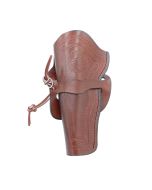 1873 SA Western Tooled Holster 5.5" Brown, Left Hand, Unlined