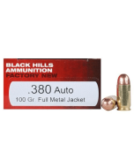 Black Hills Ammo .380ACP 100GR FMJ