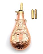 Texas Copper Powder Flask With .50, .44 & .58 Spouts