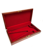 Black Powder Gun Display Case With Wood Top