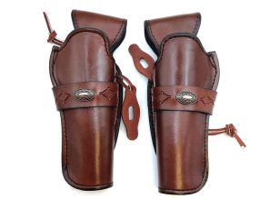 1873 SA High Performance Holster Pair 5.5" Brown