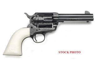 1873 Outlaw Legacy Blue Engraved 4.75" .357Mag Ivory Ding & Dent