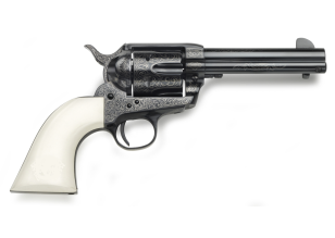 1873 Outlaw Legacy Blue Engraved 4.75" .357Mag Ivory