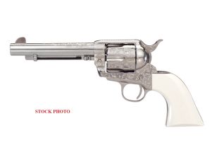1873 Outlaw Legacy Nickel Engraved 5.5" .45LC Ivory - Ding & Dent