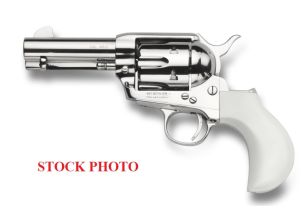 1873 Sa Nickel Flattop Birdshead Ivory 3.5" .45Lc
