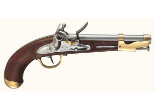 An Ix Pistol Flintlock Pistol 8-1/4" .69