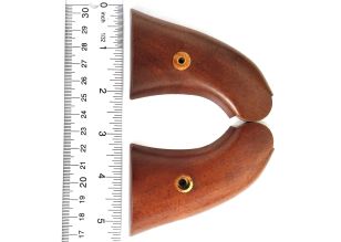 1858 Stainless Steel Walnut Left & Right Grip (Includes #12,13,15,16) (Part will require fitting)