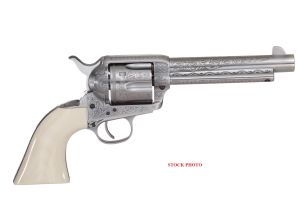 Cattleman 5.5" .45LC White Engraved Ivory Grip Ding & Dent