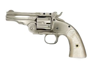 Schofield 3.5" .44-40 Nickel Pearl Grip
