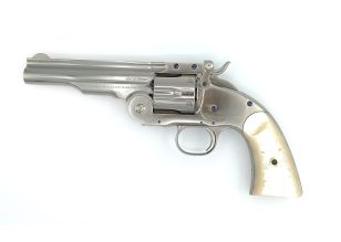 Schofield 5" .45LC Nickel Pearl Grip