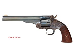 Schofield 7" .38Sp Charcoal Blue & Casehardened Ding & Dent