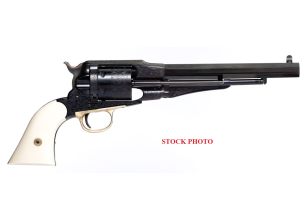 The Lawdawg® Remington Conversion Engraved 8" .45Lc Ivory Grip Ding & Dent