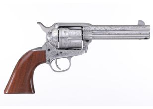 Cattleman 4.75" .357Mag White Engraved