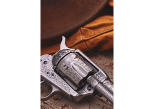 Cattleman 7.5" .45Lc White Engraved