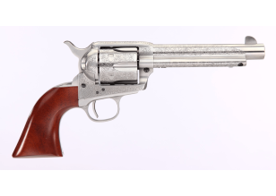 Cattleman 5.5" .357Mag Floral Engraved White Tuned