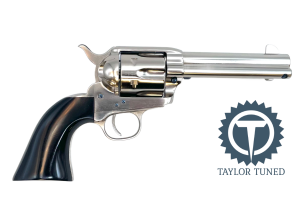 Cattleman Nickel 4.75" .45LC Black Grip Tuned