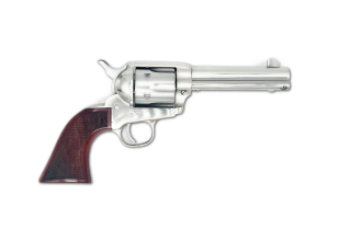 Cattleman Stainless 4.75" .45LC Checkered Taylor Tuned