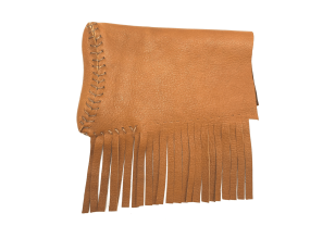 Elk Butt Cover Reddish Brown Fringe Carbine  