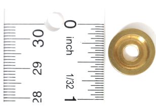 Zouave Lock Plate Screw Washer Brass