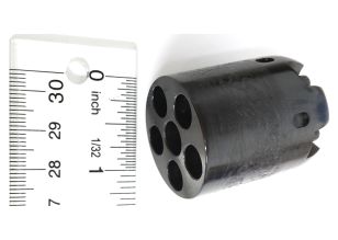 Baby Dragoon Cylinder .31 Engraved Blued With Round Notches (Includes #5,14,41)