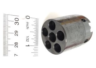 1849/Wells Fargo Cylinder .31 Engraved Blued With Square Notches (Includes #5,14,41)