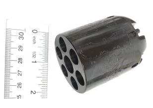 1st Dragoon, Whitneyville Cylinder Blued Engraved .44 With Round Notches (Includes #5,14,41)