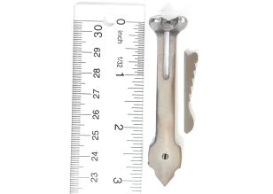 1858/1866/1873/1876/1894/Highwall/Lowwall Rifle Rear Buckhorn Sight Assembly White (Includes #55,61,119)