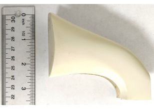 1860 Army White PVC Grip (Part will require fitting)