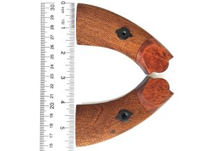 Lemat Checkered Walnut Left & Right Grip (Includes #46,47,48,49)