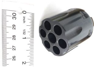 1851/1860/1861 Cylinder .36 Fluted Blued (Includes cylinder, safety pins, and nipples)
