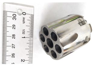 1851/1860/1861 Cylinder .36 Fluted White (Includes cylinder, safety pins, and nipples)