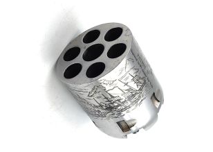 1851/1860/1861 Cylinder .36 Engraved White (Includes cylinder, safety pins, and nipples)