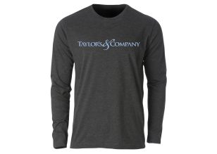 Taylor's Long Sleeve Shirt Triblend Vintage Black Medium - Clearance