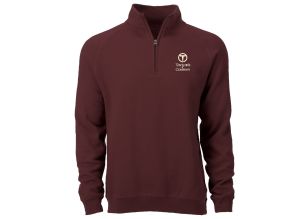 Taylor's Pullover Quarter Zip Benchmark Maroon