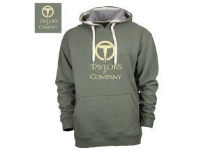 Taylor's Hoodie Peerless Deluxe Military Green & Dark Grey XXL - Clearance
