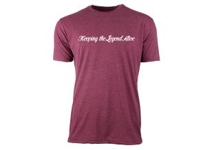 Taylor's T Shirt Ouray Sueded Heather Maroon Medium - Clearance