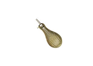 Ape Basket Weave Brass Powder Flask .44