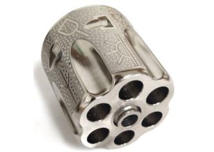 1873 Cylinder .357MAG Nickel Cattle Brand Engraved (Includes #6,7)