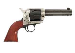 Cattleman 4.75" .44SP Coin Finish Engraved Tuned