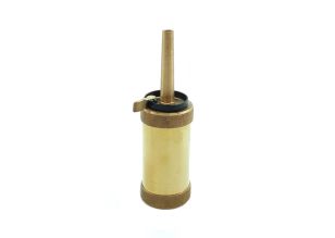 Short Powder Flask Brass Tubular Style .44