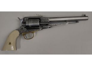 Remington Conversion 8" .45LC White Engraved Ivory Grip Ding & Dent