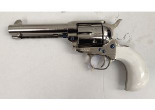 Cattleman Birdshead 4.75" .45LC Nickel Ivory Grip Ding & Dent