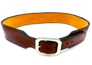 High Performance Leather Belt Brown Size 42