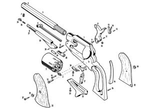 Pietta 1863 Pocket Remington Revolver Parts