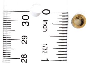 1863 Left Grip Nut Brass