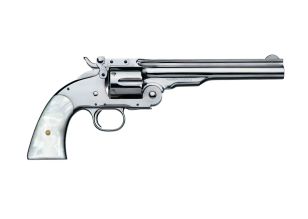 Schofield 7" .44-40 Nickel Pearl Grip