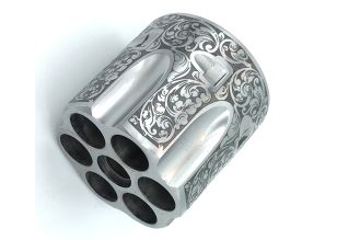 Cattleman/Bisley Cylinder .45LC White Floral Engraved