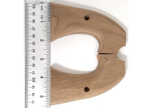 Bisley Two-Piece Rough Grip Set Walnut (Includes #45,46) (Part will require fitting)