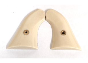 Uberti 1858/1858 Conversion Two-Piece Polymer Ivory Grip (Includes #43,44,45,46) (Part will require fitting) Ding & Dent