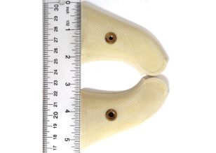 1858/1858 Conversion Two-Piece Polymer Ivory Grip Checkered (Includes #43,44,45,46) (Part will require fitting)